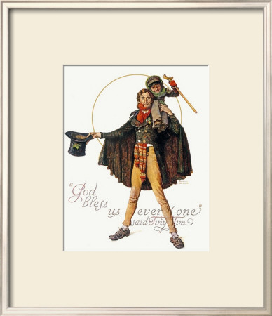 God Bless Us Everyone by Norman Rockwell Pricing Limited Edition Print image