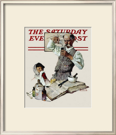 Pharmacist by Norman Rockwell Pricing Limited Edition Print image