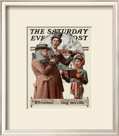 Christmas Trio by Norman Rockwell Pricing Limited Edition Print image