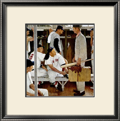 The Rookie by Norman Rockwell Pricing Limited Edition Print image