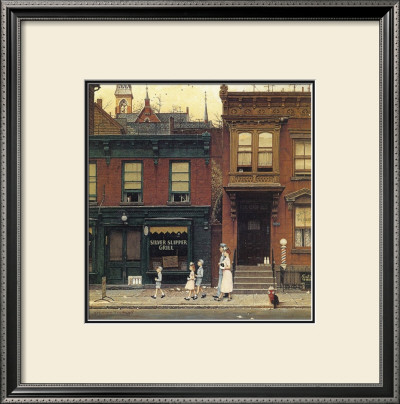 Walking To Church by Norman Rockwell Pricing Limited Edition Print image