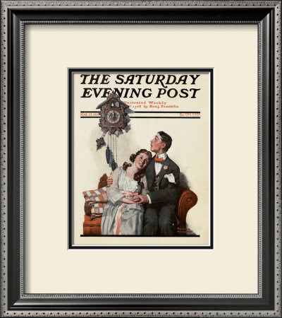 Courting At Midnight by Norman Rockwell Pricing Limited Edition Print image