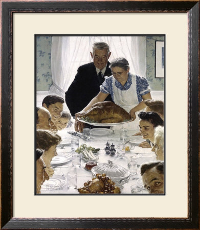 Freedom From Want by Norman Rockwell Pricing Limited Edition Print image