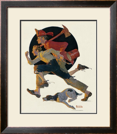 To The Rescue by Norman Rockwell Pricing Limited Edition Print image