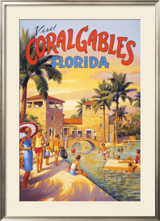 Visit Coral Gables, Florida by Kerne Erickson Pricing Limited Edition Print image