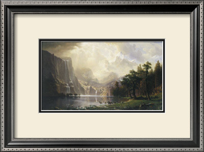 Among The Sierra Nevada, California, 1868 by Albert Bierstadt Pricing Limited Edition Print image