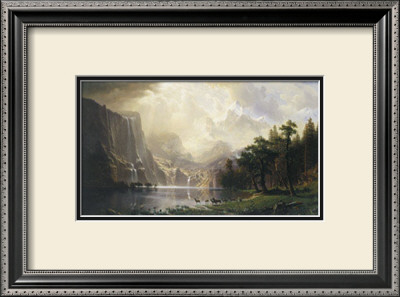 Among The Sierra Nevada, California, 1868 by Albert Bierstadt Pricing Limited Edition Print image