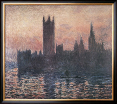 The Houses Of Parliament, Sunset, 1903 by Claude Monet Pricing Limited Edition Print image