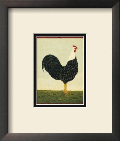 Rooster Facing East by Warren Kimble Pricing Limited Edition Print image