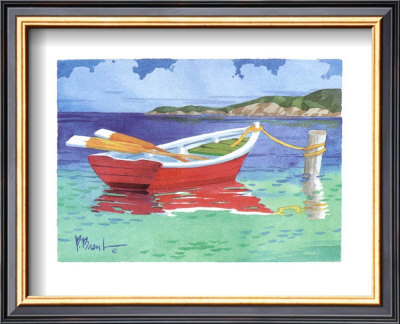 Red Rowboat by Paul Brent Pricing Limited Edition Print image