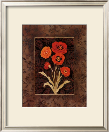 Damask Poppies by Paul Brent Pricing Limited Edition Print image