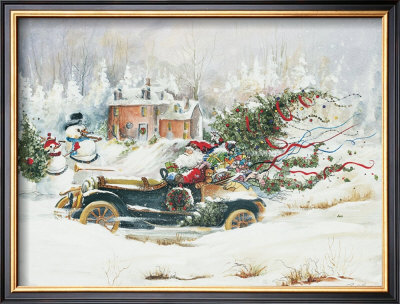 Roadster Santa by Peggy Abrams Pricing Limited Edition Print image