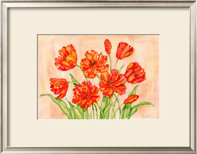 Linen Scroll Tulip by Paul Brent Pricing Limited Edition Print image