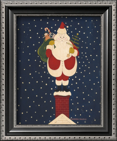 Chimney Santa by Warren Kimble Pricing Limited Edition Print image