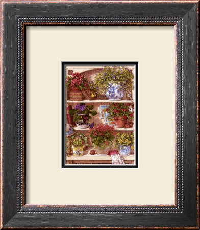 Flower Cupboard by Janet Kruskamp Pricing Limited Edition Print image