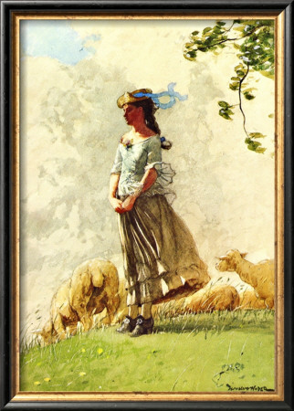 Fresh Air With Sheep by Winslow Homer Pricing Limited Edition Print image