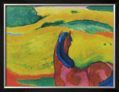 Horse In Landscape by Franz Marc Pricing Limited Edition Print image