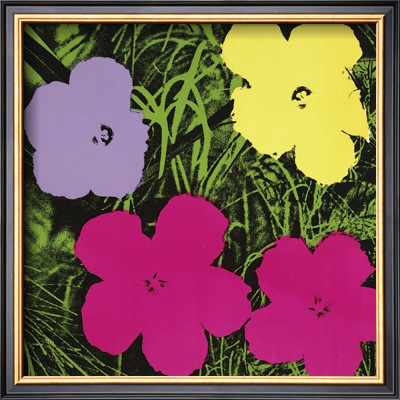 Flowers, C.1970 (1 Purple, C.1 Yellow, 2 Pink) by Andy Warhol Pricing Limited Edition Print image