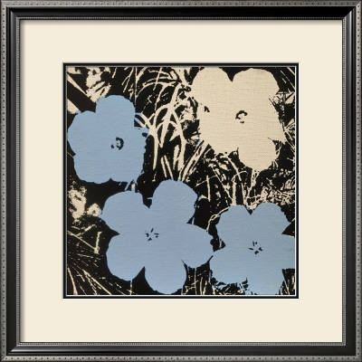 Flowers, C.1965 (Blue, Ivory) by Andy Warhol Pricing Limited Edition Print image