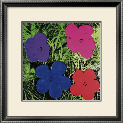 Flowers (Purple, Blue, Pink, Red) by Andy Warhol Pricing Limited Edition Print image