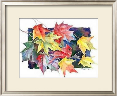 Autumn Cardinal by Paul Brent Pricing Limited Edition Print image