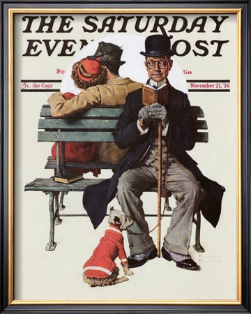 Park Bench by Norman Rockwell Pricing Limited Edition Print image