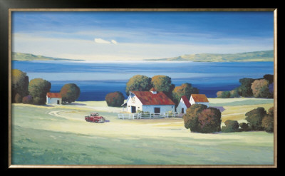 Barns On Gamble Bay by Max Hayslette Pricing Limited Edition Print image