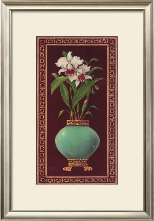 Ginger Jar With Orchids Ii by Janet Kruskamp Pricing Limited Edition Print image