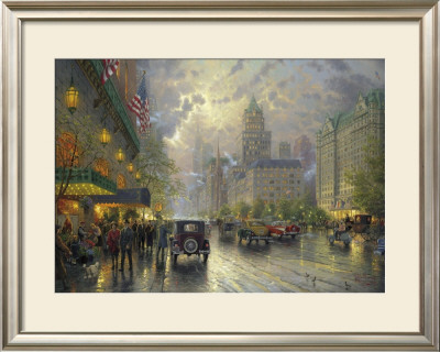 New York 5Th Ave by Thomas Kinkade Pricing Limited Edition Print image