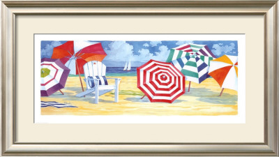 Umbrella Beach by Paul Brent Pricing Limited Edition Print image