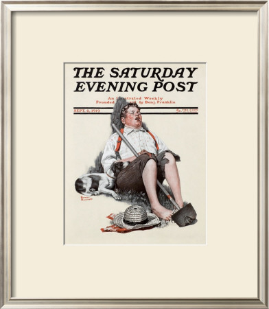 Lazybones by Norman Rockwell Pricing Limited Edition Print image