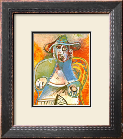 Vieil Homme Assis Mougins, C.1970 by Pablo Picasso Pricing Limited Edition Print image