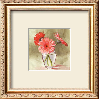 Coral Gerbera by Mary Kay Krell Pricing Limited Edition Print image