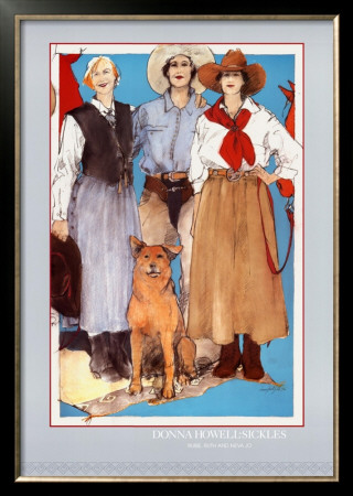 Rubie, Ruth And Navajo by Donna Howell-Sickles Pricing Limited Edition Print image