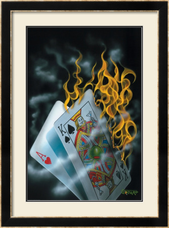 Burning Blackjack by Michael Godard Pricing Limited Edition Print image