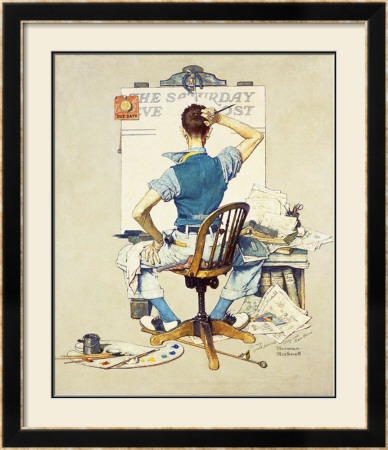 Blank Canvas by Norman Rockwell Pricing Limited Edition Print image