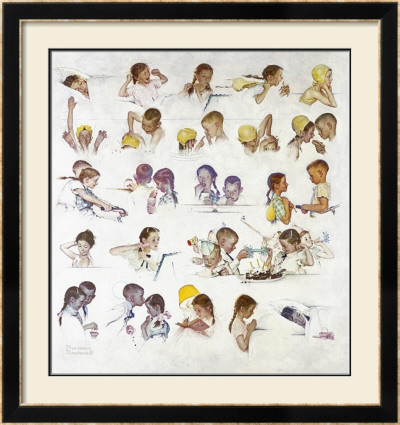 Day In The Life Of A Girl by Norman Rockwell Pricing Limited Edition Print image