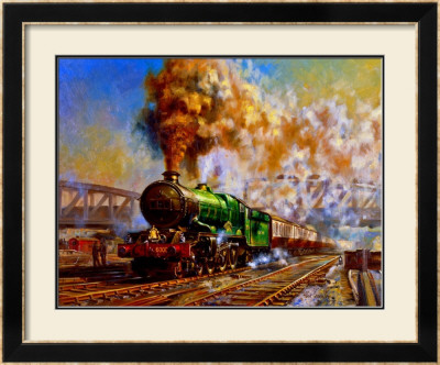 Express Departing From Paddington Station by Alan Fearnley Pricing Limited Edition Print image