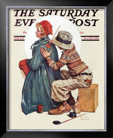 She's My Baby by Norman Rockwell Pricing Limited Edition Print image
