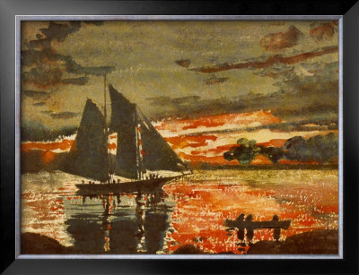 Sunset Fires by Winslow Homer Pricing Limited Edition Print image