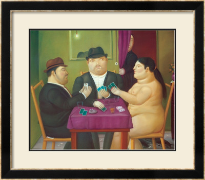 Card Players by Fernando Botero Pricing Limited Edition Print image