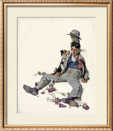 Defeated Suitor by Norman Rockwell Pricing Limited Edition Print image