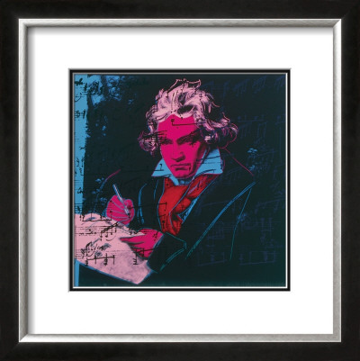 Beethoven, C.1987 (Red Face) by Andy Warhol Pricing Limited Edition Print image