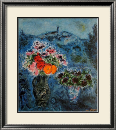 Bunch Of Violets by Marc Chagall Pricing Limited Edition Print image