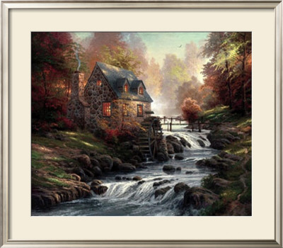 Cobblestone Mill by Thomas Kinkade Pricing Limited Edition Print image