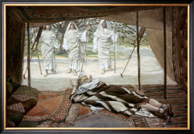 Abraham And The Three Angels by James Tissot Pricing Limited Edition Print image