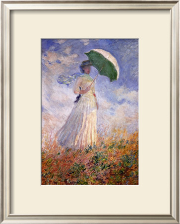 Woman With Umbrella Facing Right by Claude Monet Pricing Limited Edition Print image