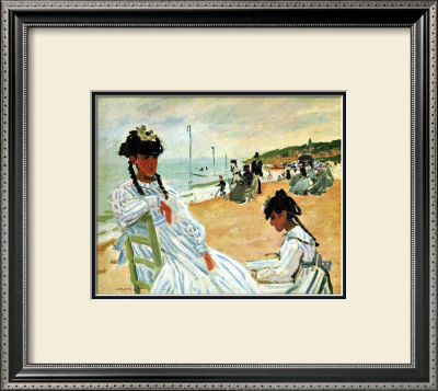 Camille At The Beach by Claude Monet Pricing Limited Edition Print image