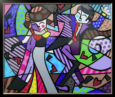 Night Out by Romero Britto Pricing Limited Edition Print image