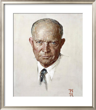 The Day I Painted Ike by Norman Rockwell Pricing Limited Edition Print image